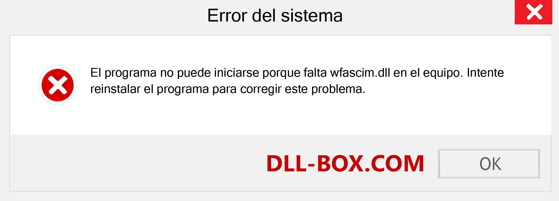 ¿Falta el archivo wfascim.dll ?. Descargar para Windows 7, 8, 10 - Corregir wfascim dll Missing Error en Windows, fotos, imágenes