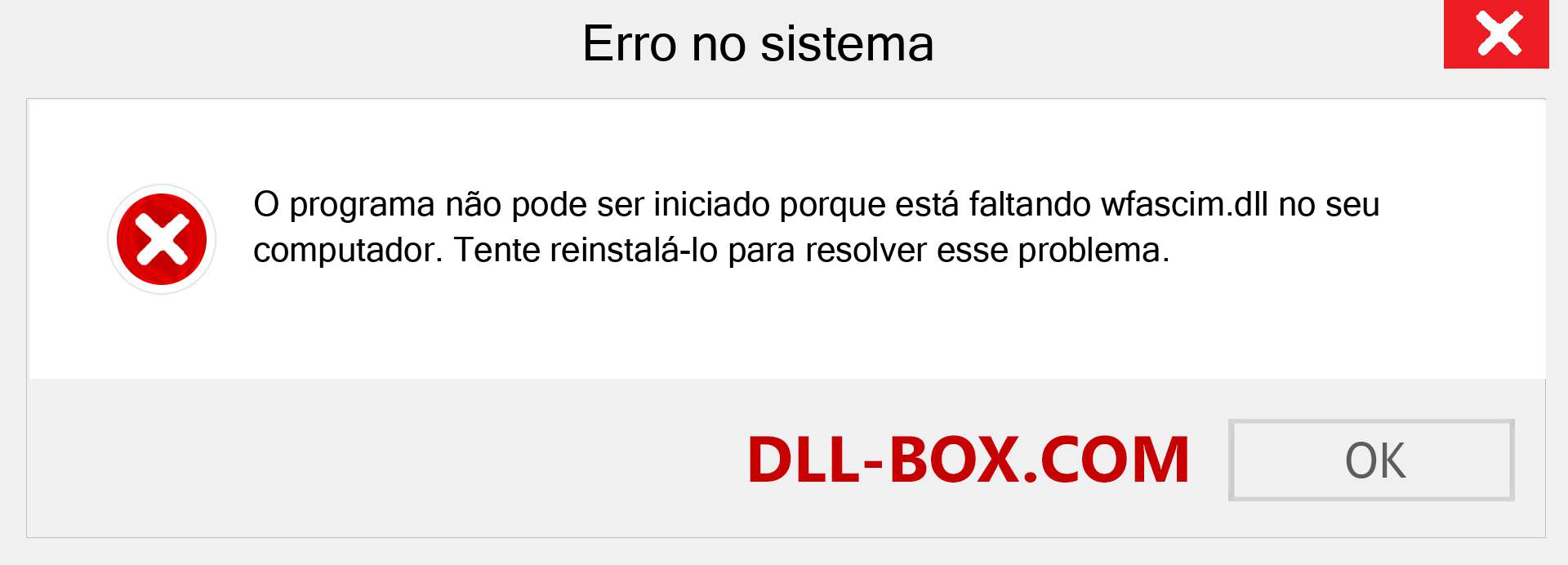 Arquivo wfascim.dll ausente ?. Download para Windows 7, 8, 10 - Correção de erro ausente wfascim dll no Windows, fotos, imagens